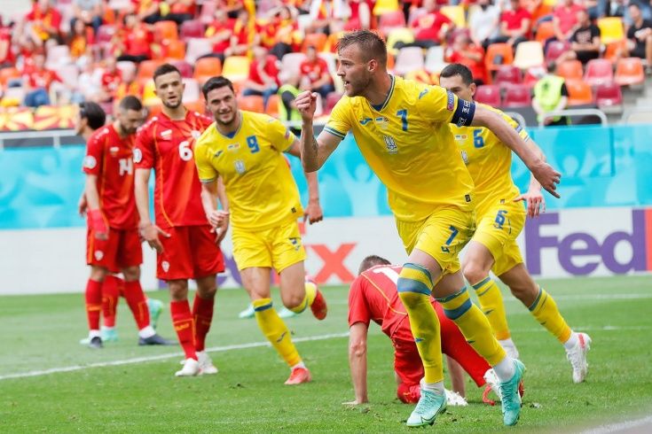 10 фотомгновений первой победы сборной Украины на Евро-2020