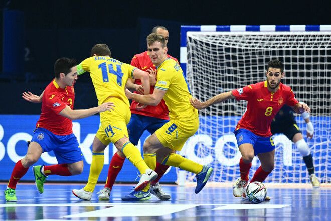 Сборная Украины проиграла матч за третье место на Евро-2022 по футзалу