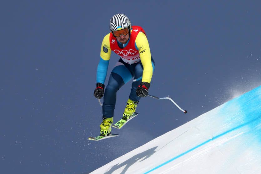 Украинец Ковбаснюк не смог финишировать в первом заезде слалома на Олимпиаде
