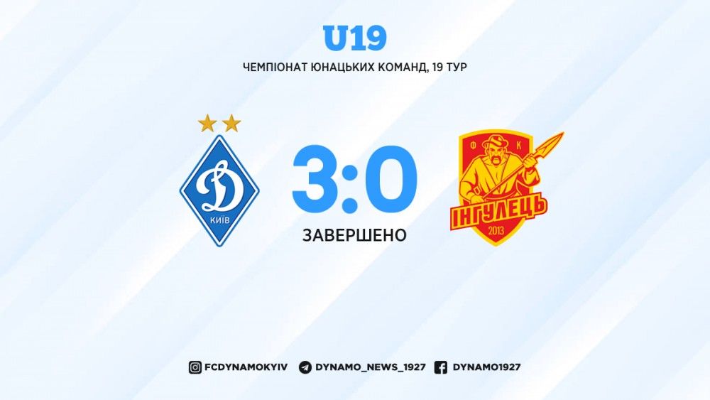 «Динамо» U19 уверенно выиграло у «Ингульца»