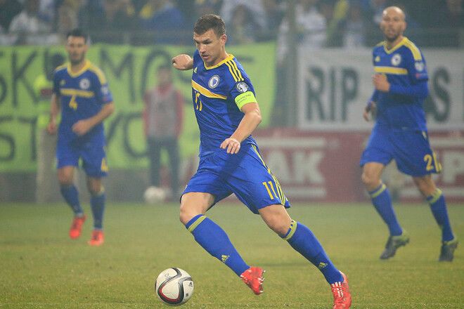 Лидер сборной Боснии и Герцеговина Джеко пропустит матч с Украиной