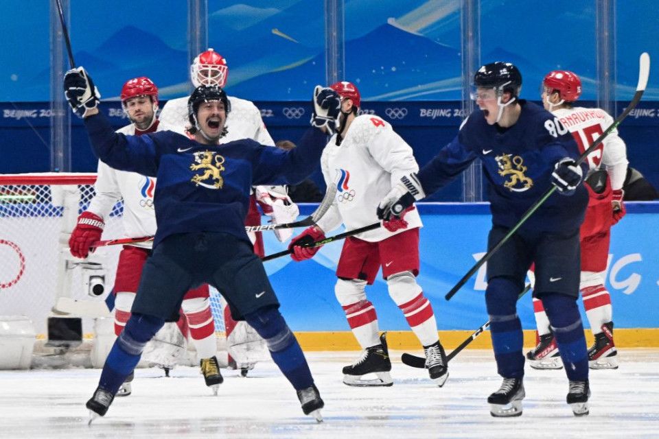 Сборная Финляндии по хоккею впервые в истории победила на Олимпиаде